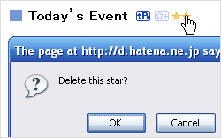 Deleting a Star that you placed