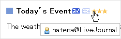 How your name will be displayed when you add Stars using your OpenID